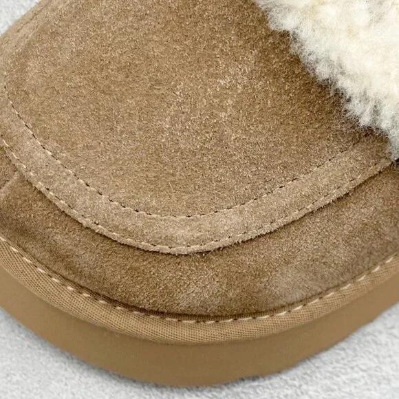 UGG Brown Plush Slippers - Picture 7 of 9